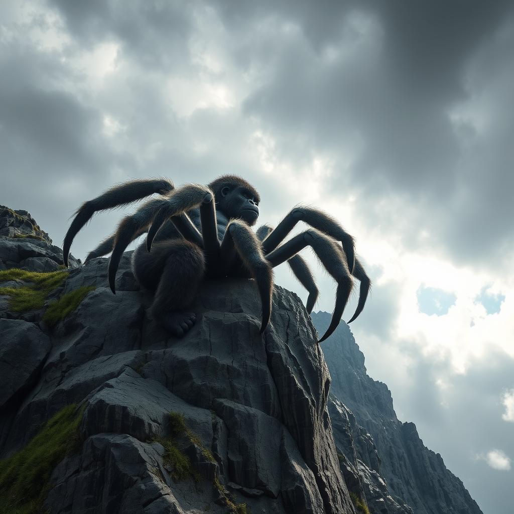 Epic Adventure: Muscular Spider-Gorilla Climbs To New Heights