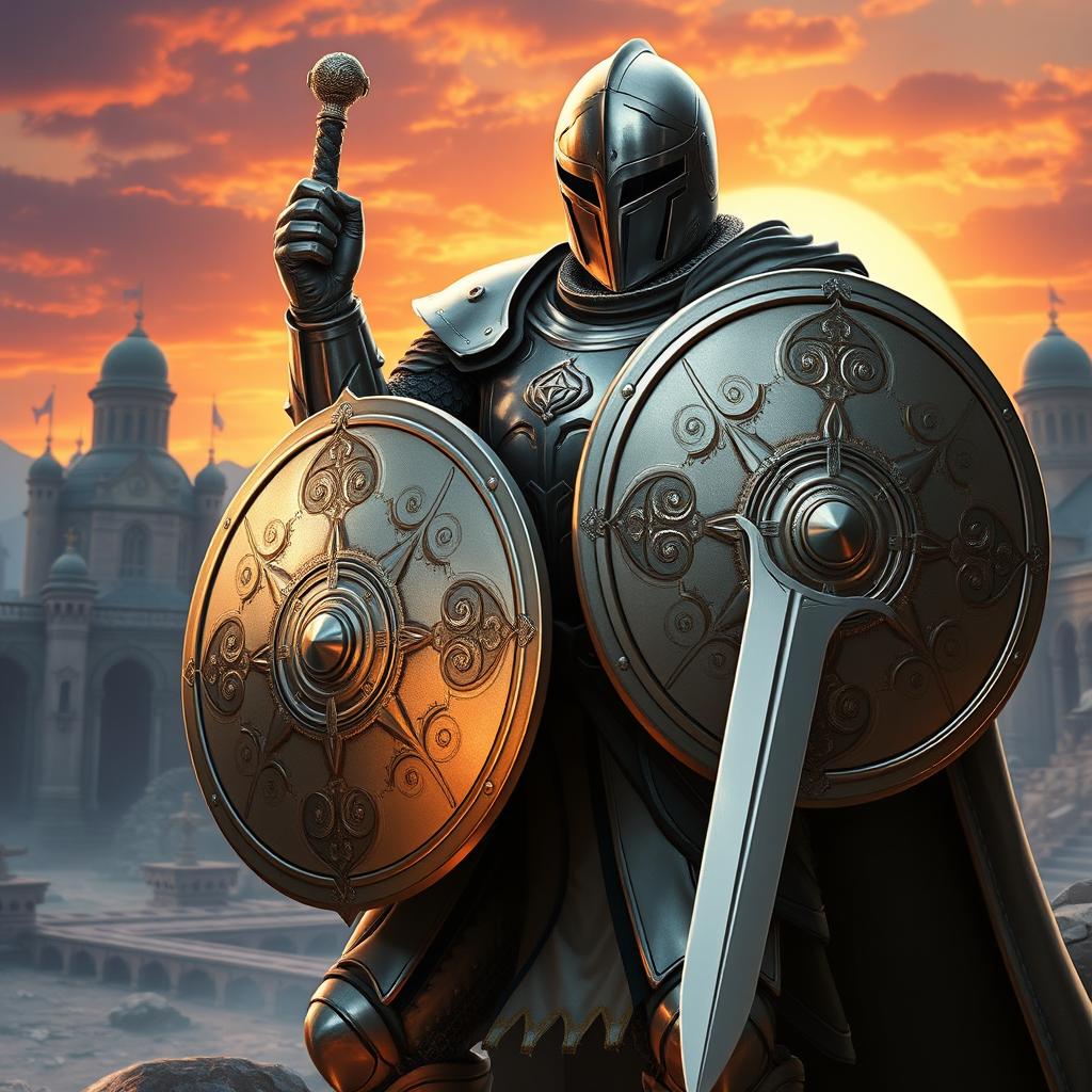 Futuristic Knight: Blending Tradition with Innovation