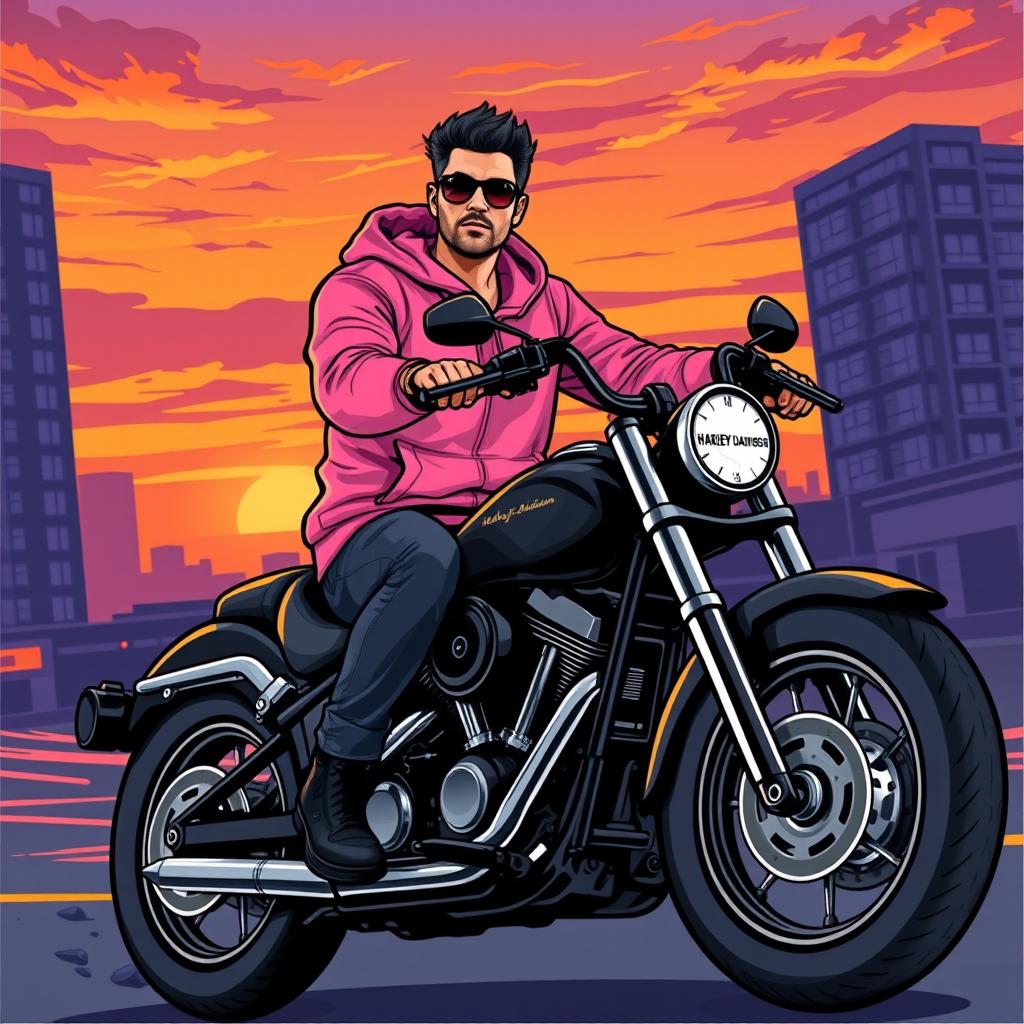 Vibrant Ride: Stylish in Pink