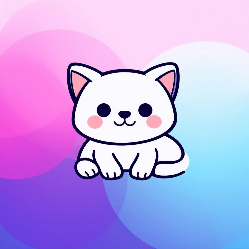 Adorable Cozy Cat Discord Server Icon