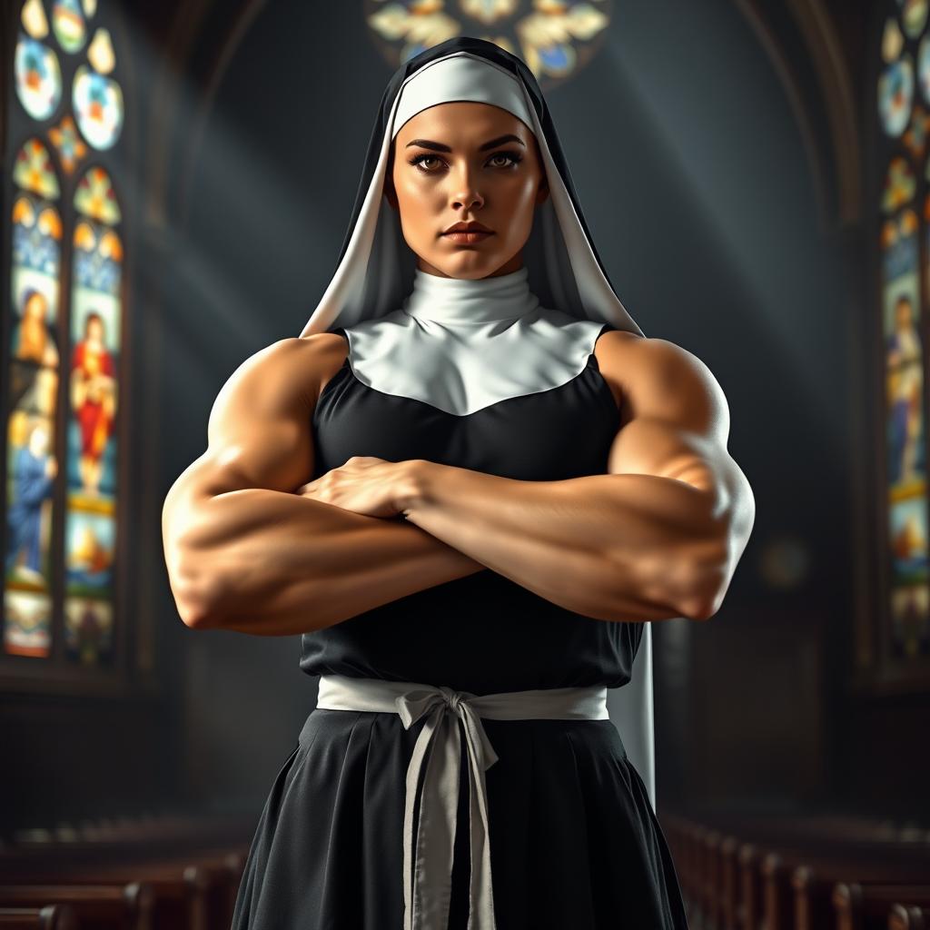 Empowered & Commanding: The Muscular Nun