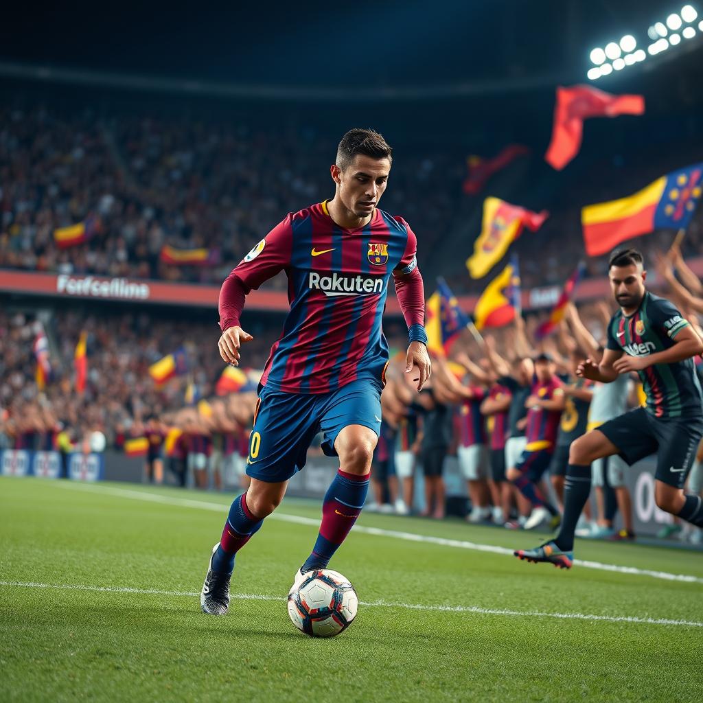 Cristiano Ronaldo: Unleashing Magic in Barcelonas Colors