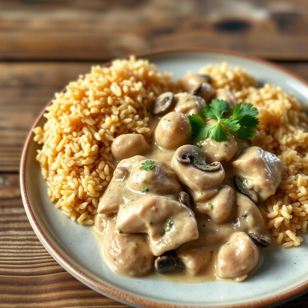 Indulge in Creamy Chicken Stroganoff