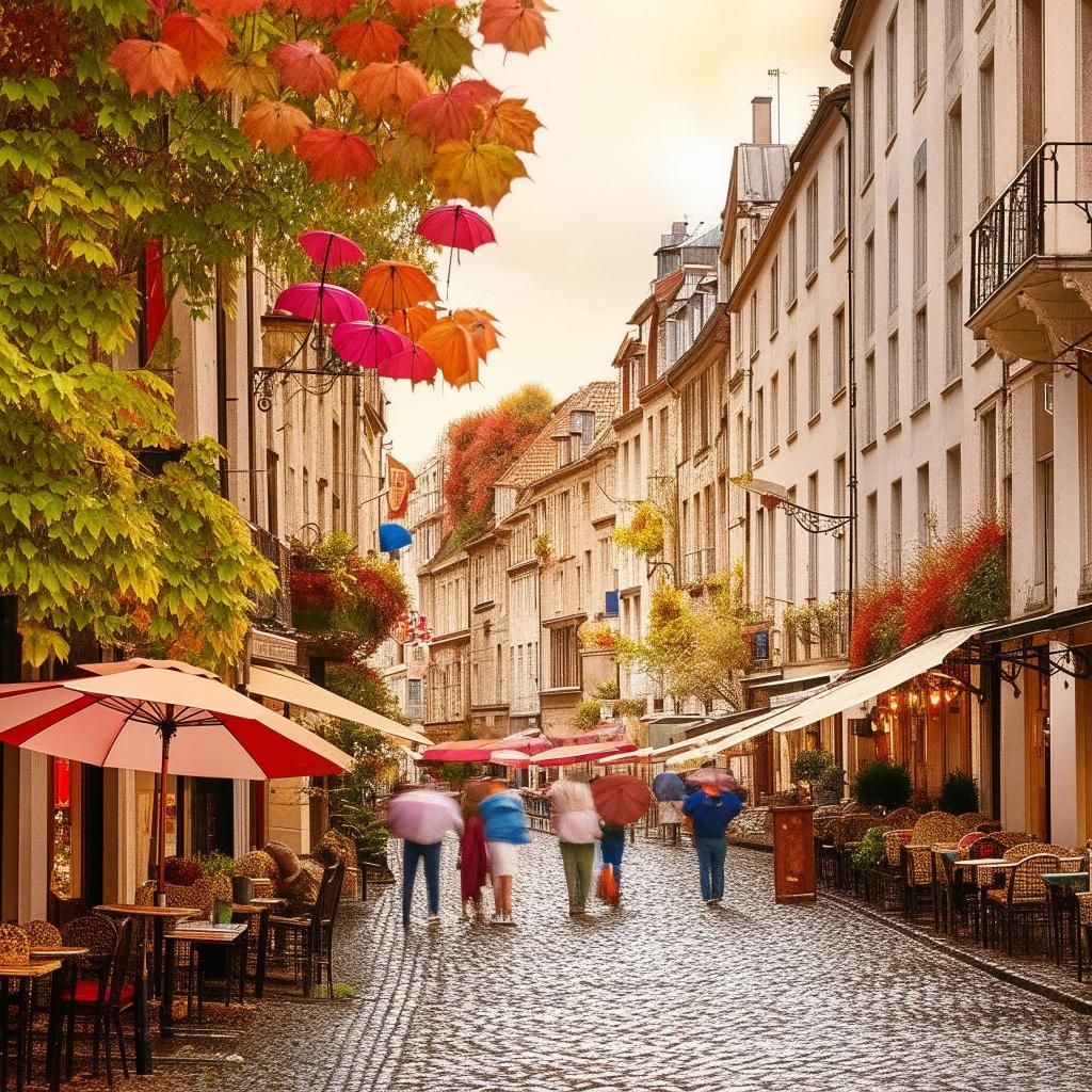 Charming European Street Scene