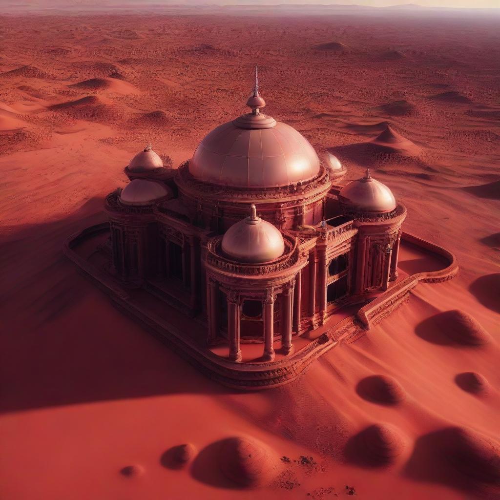 Otherworldly Luxury: Victorian Villa on Mars