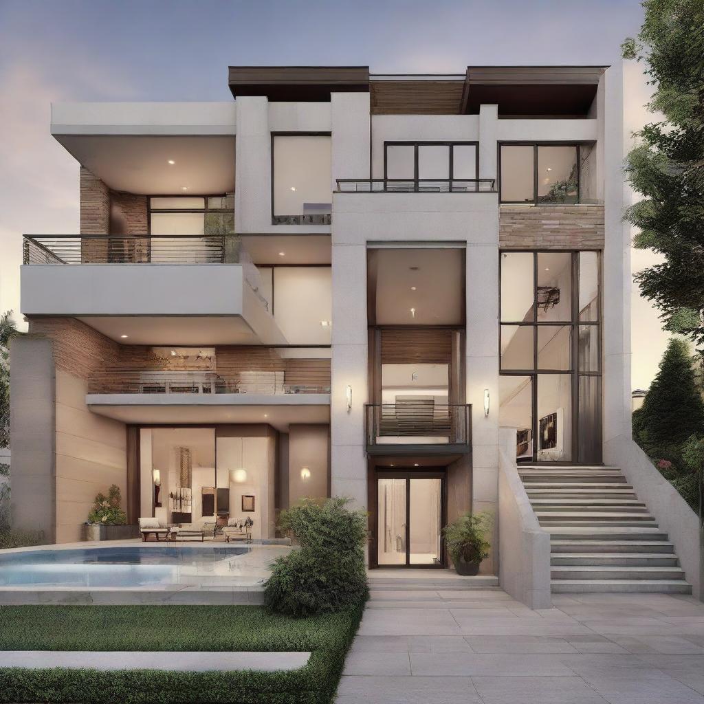 Explore Your Dream: Luxurious Four-Story Mansion