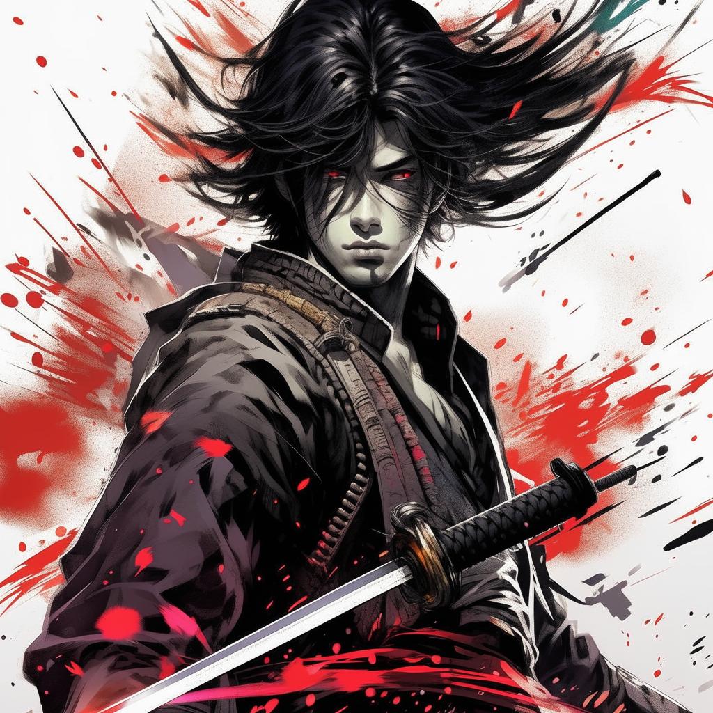Epic Sci-Fi Samurai: A Cinematic Anime Adventure