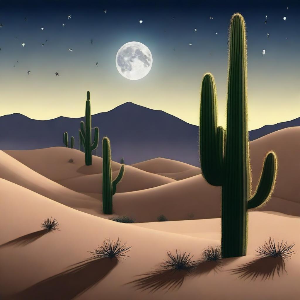 Magical Desert Nights: A Photorealistic Escape