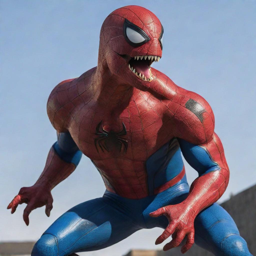 Spiderman Meets the King of Dinosaurs: T-Rex