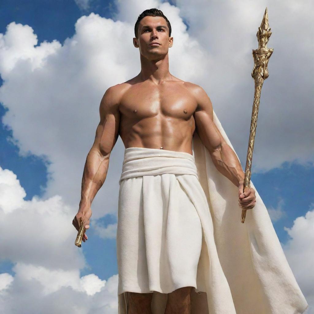 The Olympian: Cristiano Ronaldo as a Majestic Greek God